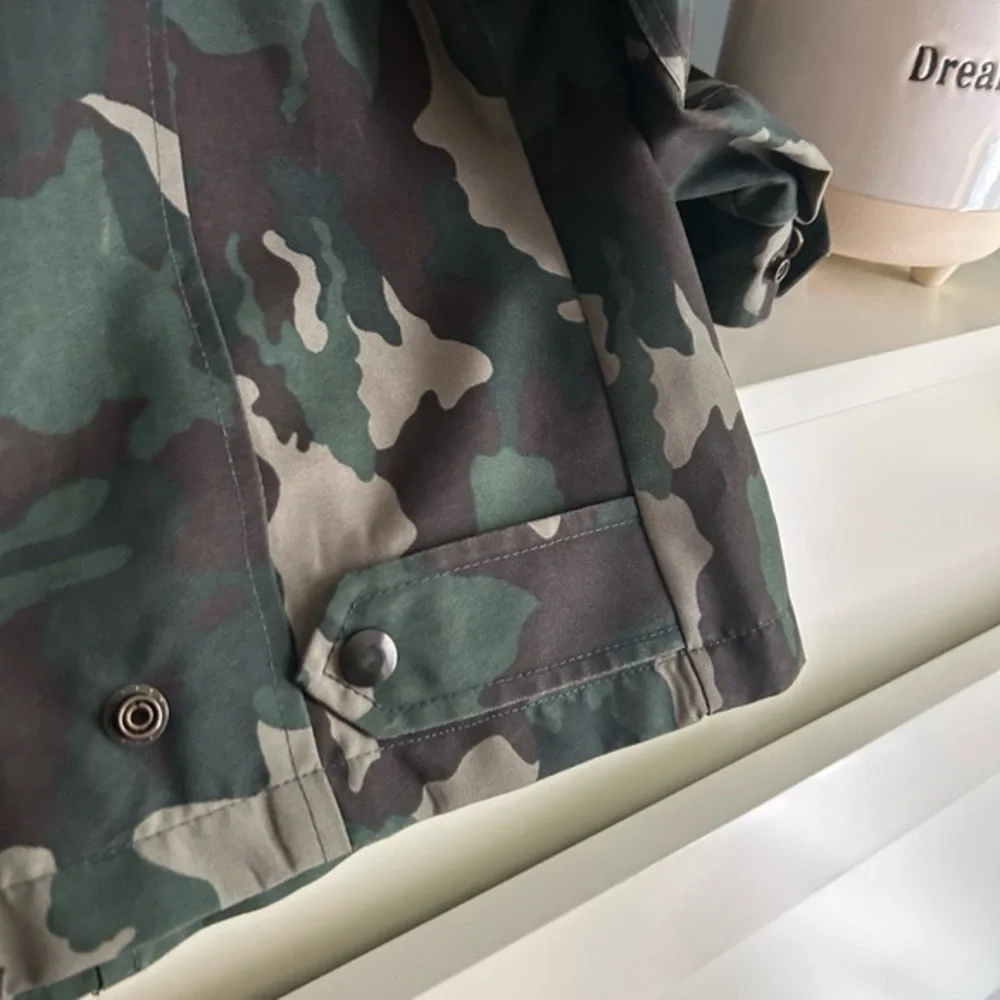 Vintage Camouflage Military Field Jacket 42R XL - Picture 14 of 16